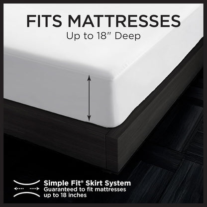 Protect-A-Bed Essential Mattress Protector Full, Dust Mite Resistant, Noiseless and Odor-Resistant Mattress Cover, 100% Waterproof Top, Machine Washable, Fits 11"-18" Mattresses