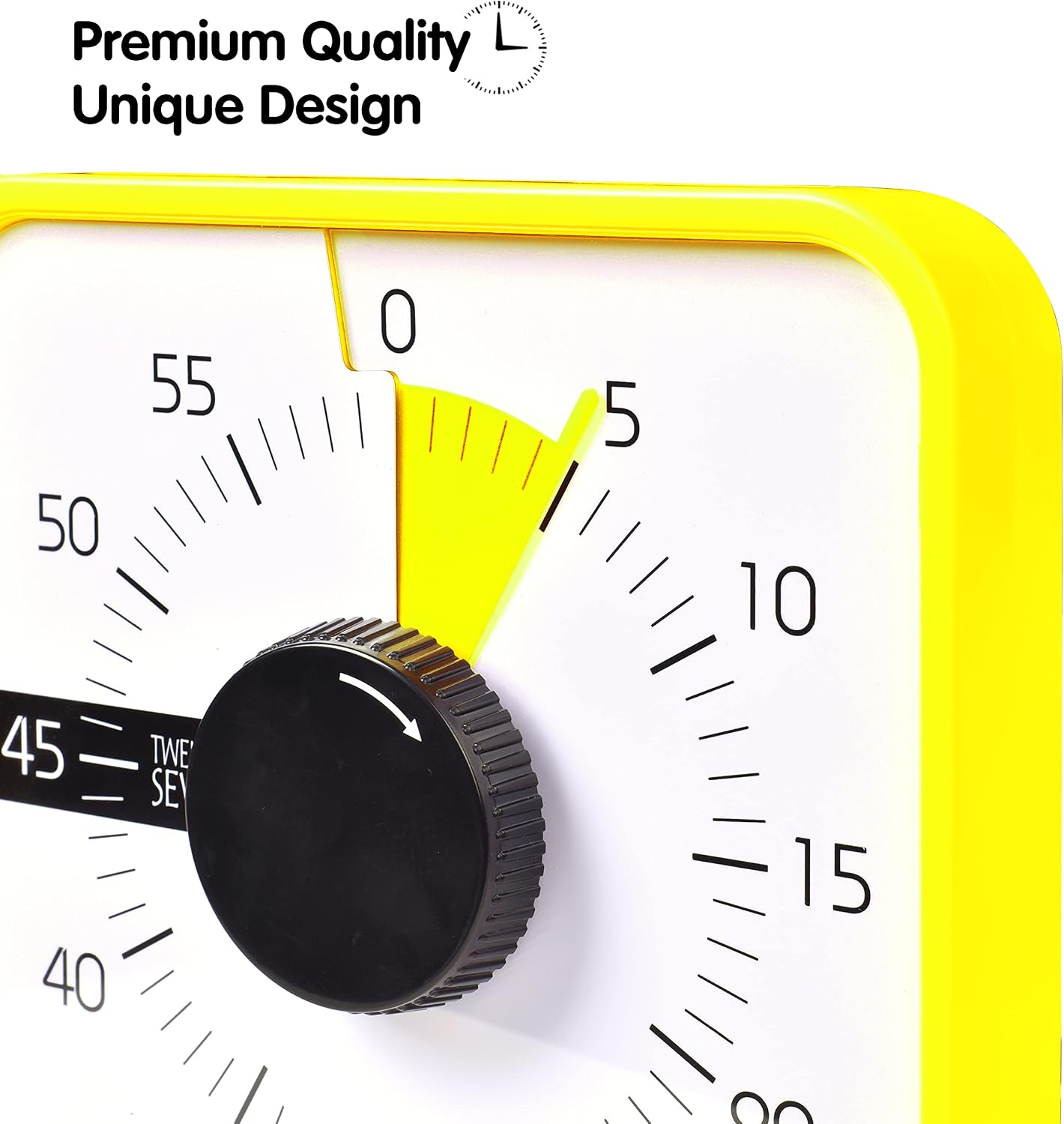 Visual Timer 7.5 inch; 60 Minute 1 Hour Countdown Timer for Kids Classroom Teaching Tool Home Office Meeting, Mechanical Countdown Clock for Exam Time Management Magnetic, Navy Blue with Colorful Disc