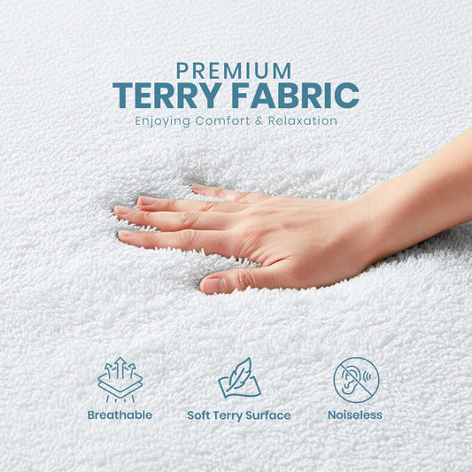 Waterproof Full Size Mattress Protector fits Upto 15" Deep Pocket