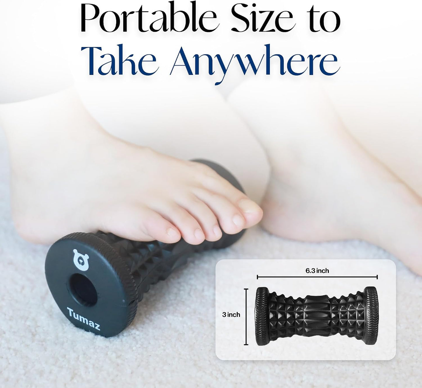 Tumaz Foot Roller for Deep Tissue Massage & Reflexology