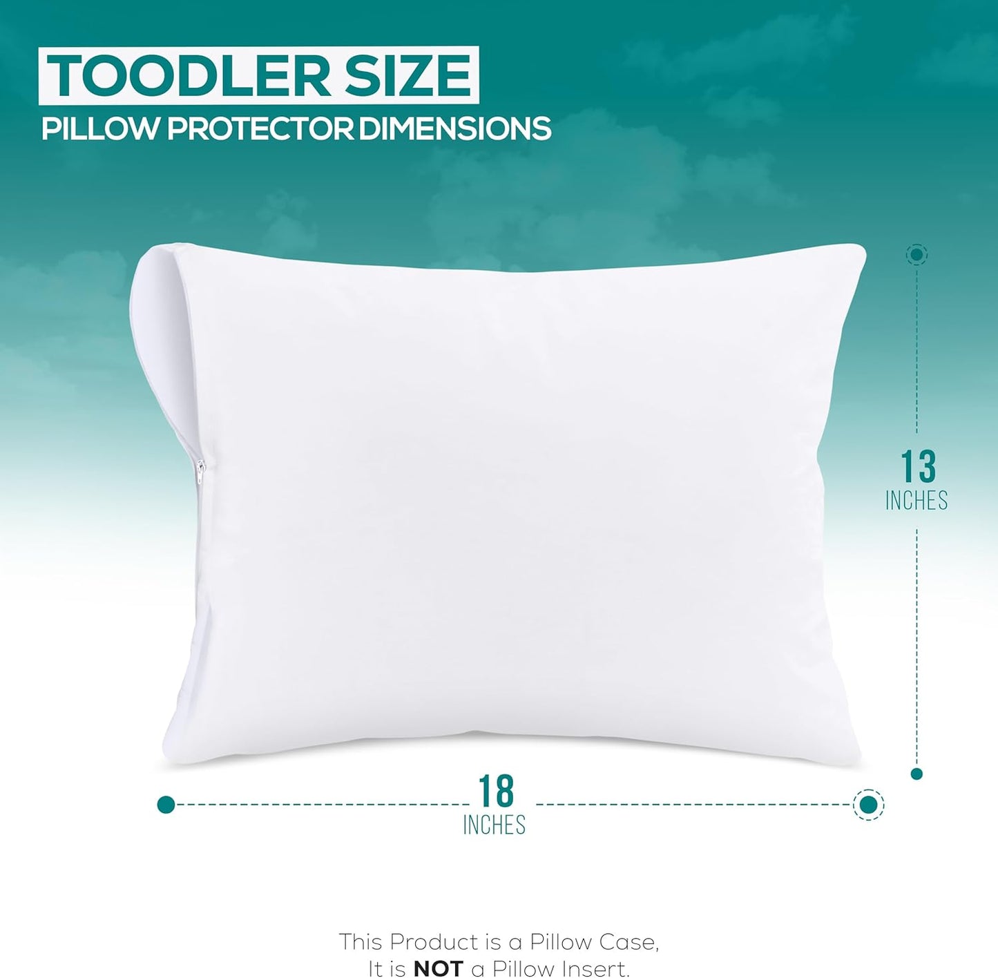 Set of 4 Pillow Protectors with Zipper Standard Size, Bed Bug and Dust Mite Proof Pillow Covers, Ultra Soft Pillow Encasements, Moisture Wicking and Waterproof Pillow Cases by Utopia Bedding (White)