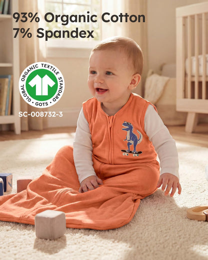 Yoofoss Baby Sleep Sack Baby Wearable Blanket 100% Cotton 2-Way Zipper Toddler Sleeping Sack