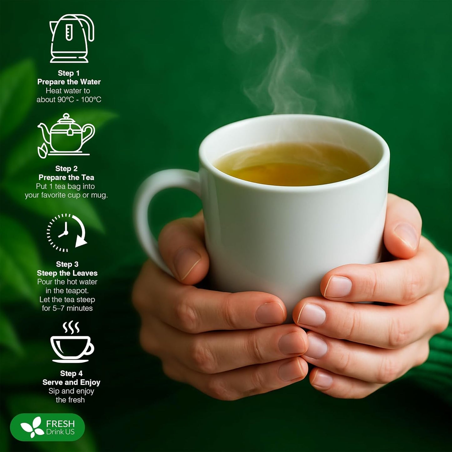 FreshDrinkUS, Premium 60 Chamomile Lavender Tea Bags, Calming Herbal Blend Strong Support for Relaxation & Better Sleep | Naturally Caffeine-Free Bedtime Tea with Soothing Floral Aroma, 100% Natural, Hand-made No Sugar/ Caffeine/ Gluten, Vegan - Colors C