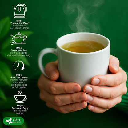 FreshDrinkUS, 12 Packs of Premium Herbal Men Support Tea – Ginseng Six Treasure Blend, 9 Powerful Ingredients, 10g/Bag – Men's Wellness Tea with Ginseng and Five Treasure Aid Root.