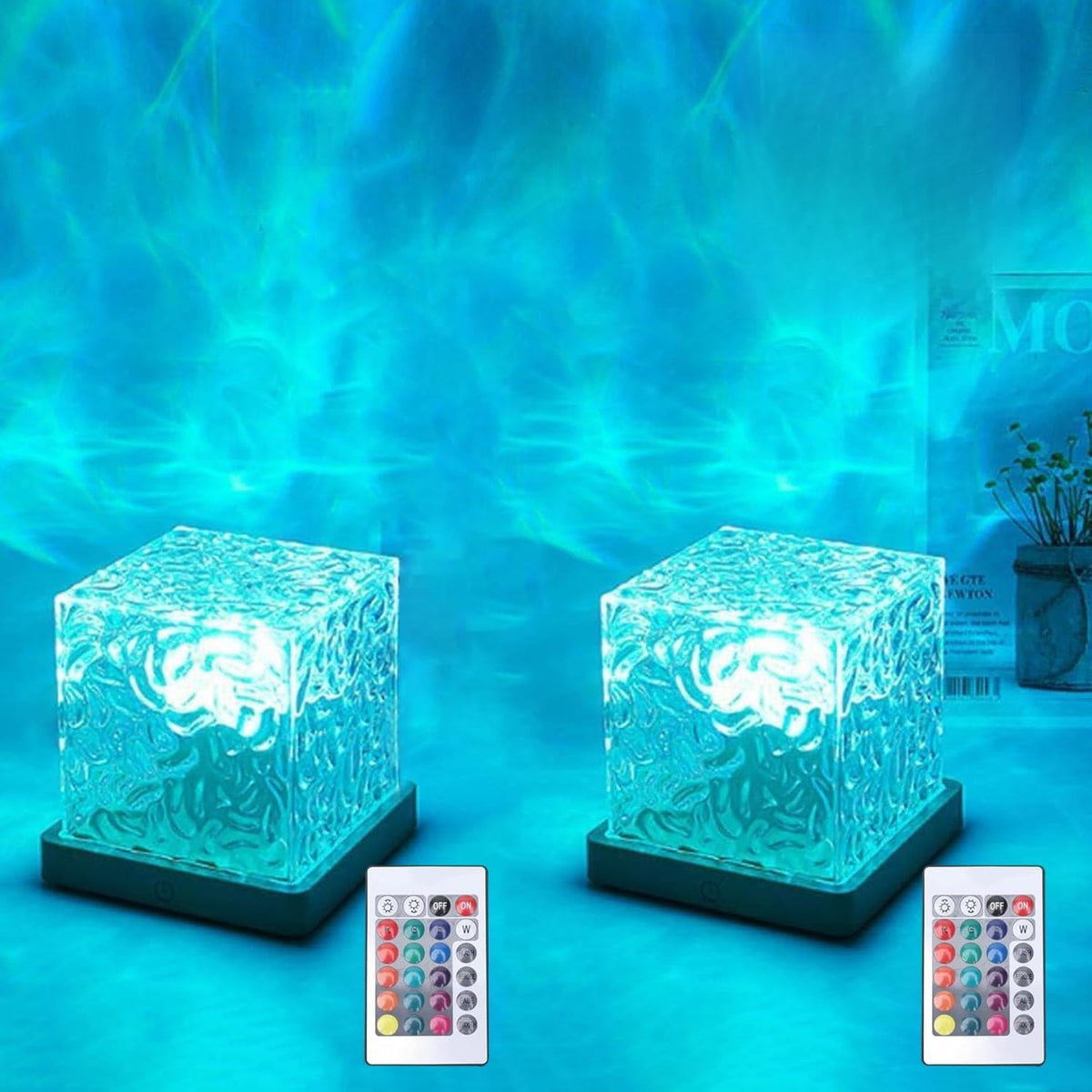 Ocean Wave Projector Light, Water Ripple Mood Lighting Ambient Room Decor