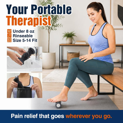 comness Plantar Fasciitis Relief Kit – Foot Stretcher and Foot Massager Roller, Stretch and Roll Routine for Heel Pain,Arch Pain, Simple At-Home Daily Foot Care