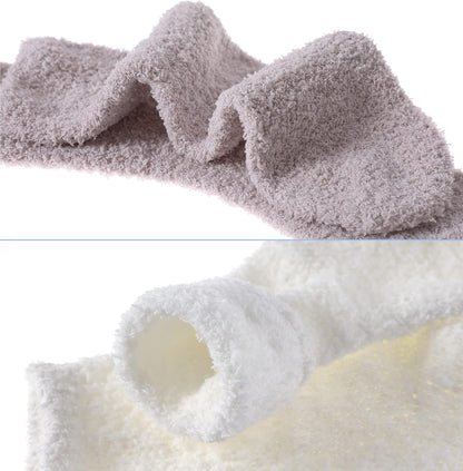 SDBING Fuzzy Socks for Women Soft Fluffy Home Sleeping Socks Cozy Warm Slipper Socks 6 or 5 Pairs
