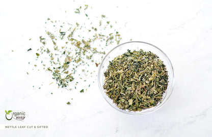 Organic Way Nettle Leaf Cut & Sifted - Herbal Tea - Origin Albania (8 Oz)