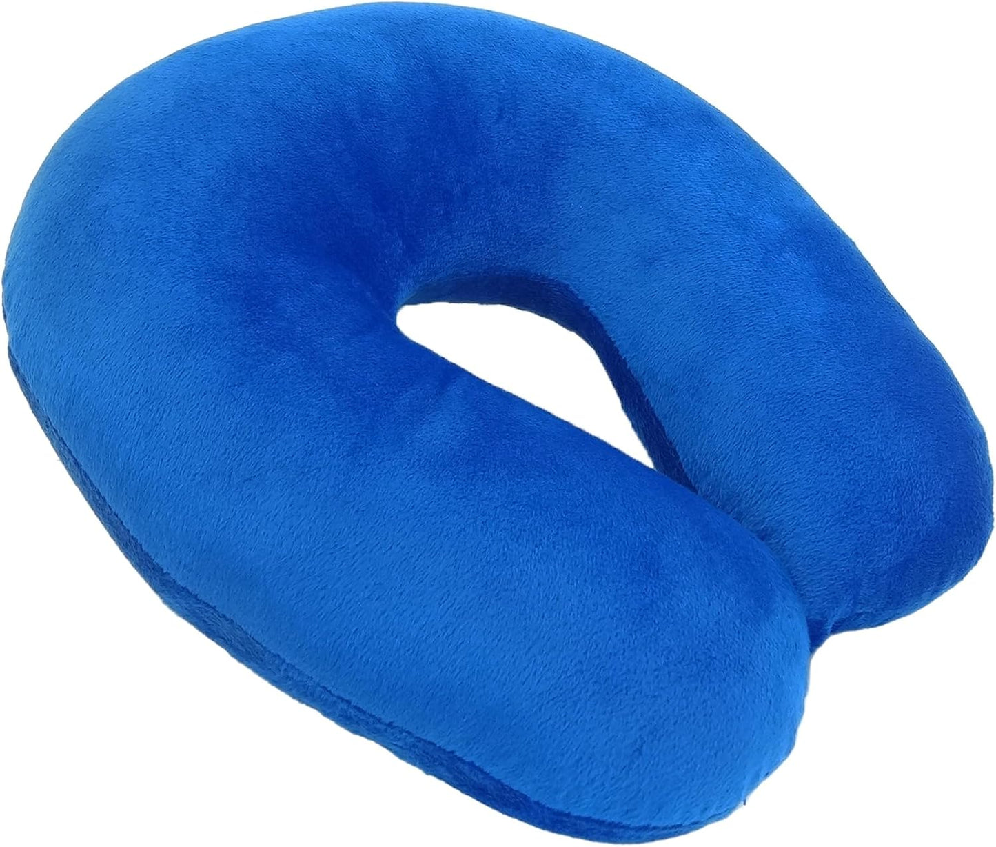 Wolf Essentials Adult Fleece Travel Neck Pillow for Airplane, Charcoal
