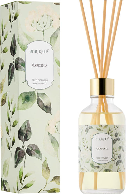 Airkeep Reed Diffuser Oil Set with Reed Sticks,Citrus Aromatherapy Oil Scent Diffuser for Home Office Bathroom Decoration Perfume and Gifts 3.38oz/100ml