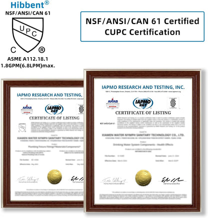 Hibbent NSF/ANSI/CAN 61 & cUPC Certified Faucet Aerator, Chrome