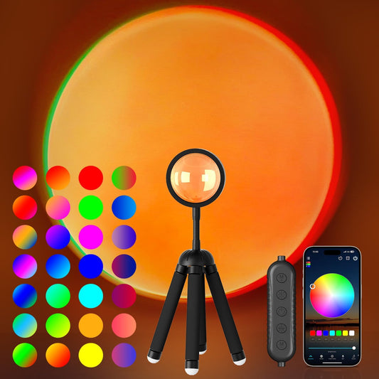 Neroupe Sunset Lamp Projector with APP Control Multicolor Changing Lights