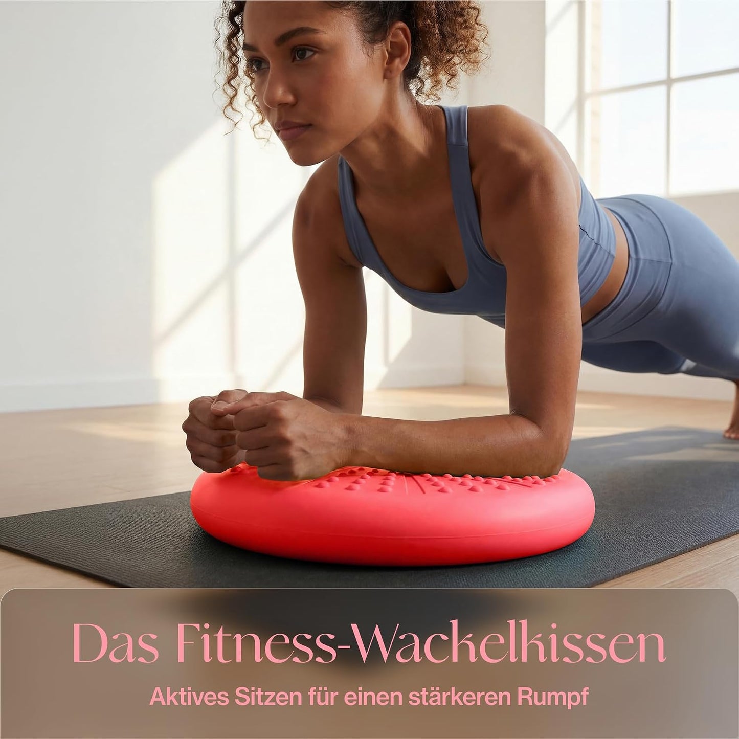 Tumaz Wobble Cushion - Wiggle Seat to Improve Sitting Posture & Stay Focused for Sensory Kids, Balance Disc to Core Strength & Flexible Seating [Extra Thick Balance Board, Pump Included Wobble Board]