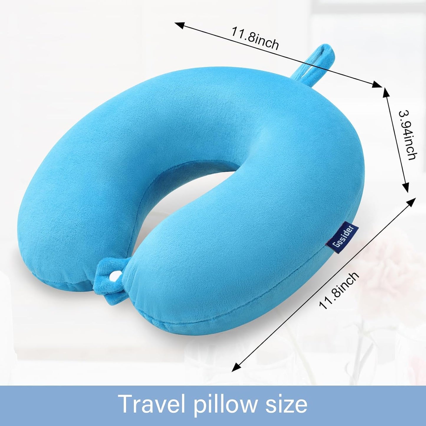 Neck Pillows for Sleeping Travel Pink Travel Pillow Comfortable U Shape Memory Foam Pillows Neck and Head Support Portable Travel Neck Pillow Suitable for Planes, Trains, Self-Driving Cars
