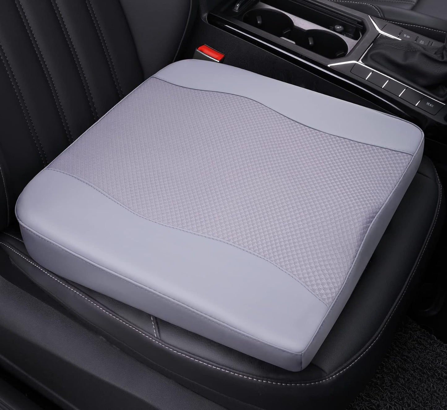 Lofty Aim Car Seat Cushion, Comfort Memory Foam Car Cushions for Driving - Sciatica & Lower Back Pain Relief, Driver Seat Pillow for Auto, Office Chair, Wheelchair - Black