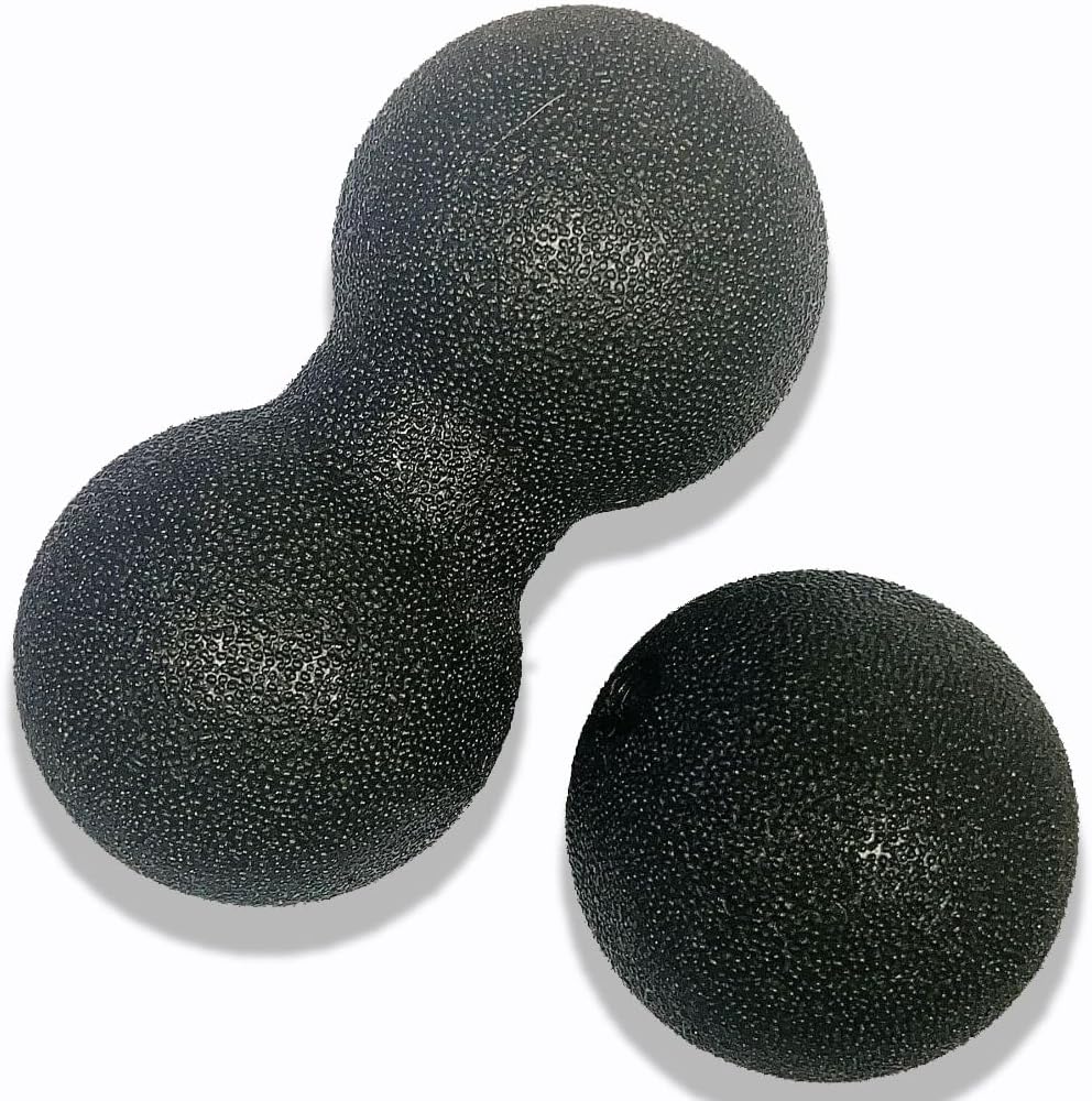 Peanut Massage Ball, Double Lacrosse Foam Roller for Physical Therapy, Firm | Deep Tissue Exercise, Myofascial Release, Muscle Knots Acupoint Relief, Trigger Point Tool for Neck Back Feet Waist Pain