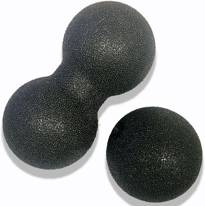 Peanut Massage Ball, Double Lacrosse Foam Roller for Physical Therapy, Firm | Deep Tissue Exercise, Myofascial Release, Muscle Knots Acupoint Relief, Trigger Point Tool for Neck Back Feet Waist Pain