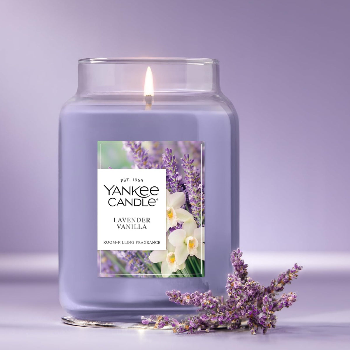 Yankee Candle Lemon Lavender Scented Candle, 22oz Large Jar