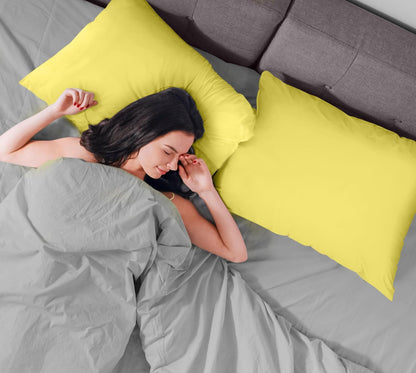 Utopia Bedding Premium 100% Waterproof Pillow Protectors with Zipper Standard Size (Set of 4), Bed Bug and Dust Mite Proof Zippered Pillow Covers, Pillow Encasement Cases, Gray