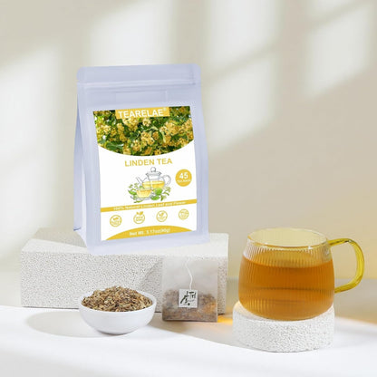 TEARELAE - Chamomile Lavender Tea, 50 Herbal Tea Bags with Lemon Balm for Relaxation & Bedtime - Non-GMO - Caffeine-Free - Floral & Soothing