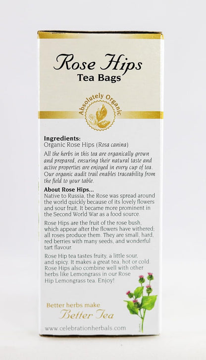 Celebration HERBALS Rose Hips Tea Organic 24 Bag, 0.02 Pound