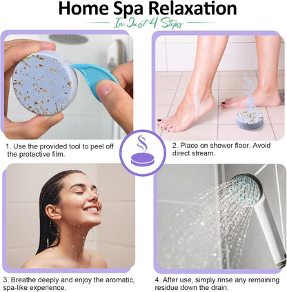 Shower Steamers Aromatherapy Birthday Gifts for Women - 8 Pack Shower Bombs with Natural Essential Oils, Self Care Relaxation Home Spa, Basket Stuffers White Elephant Gifts for Women Mom Wife Teens