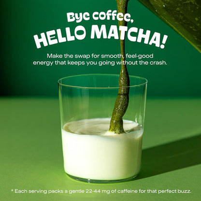 MatchaDNA Matcha Powder Sticks 7 Pack (20g Each) – Sweetened with Milk, No Sugar Added – Organic Matcha Powder Green Tea Latte Mix for Hot or Iced Drinks – Organic Macha Tea, Smooth Energy Boost