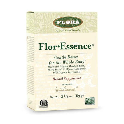 FloraHealth Flor-Essence Dry Herbal Tea, Organic, Gentle Cleanse, 2.2 oz.
