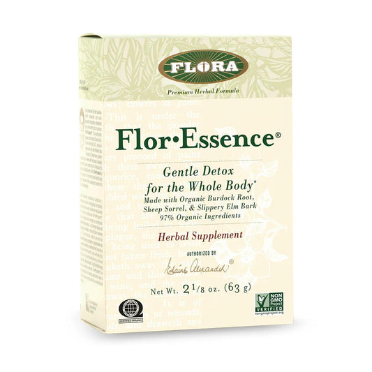 FloraHealth Flor-Essence Dry Herbal Tea, Organic, Gentle Cleanse, 2.2 oz.