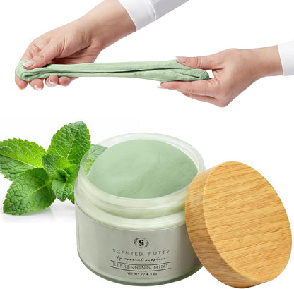 Special Supplies Scented Therapy Putty Dough - Infused with Pure Essential Oils for Aromatherapy and Meditation- Relaxation Gifts for Kids and Adults - Non-Stick (Refreshing Mint (4.5 oz))