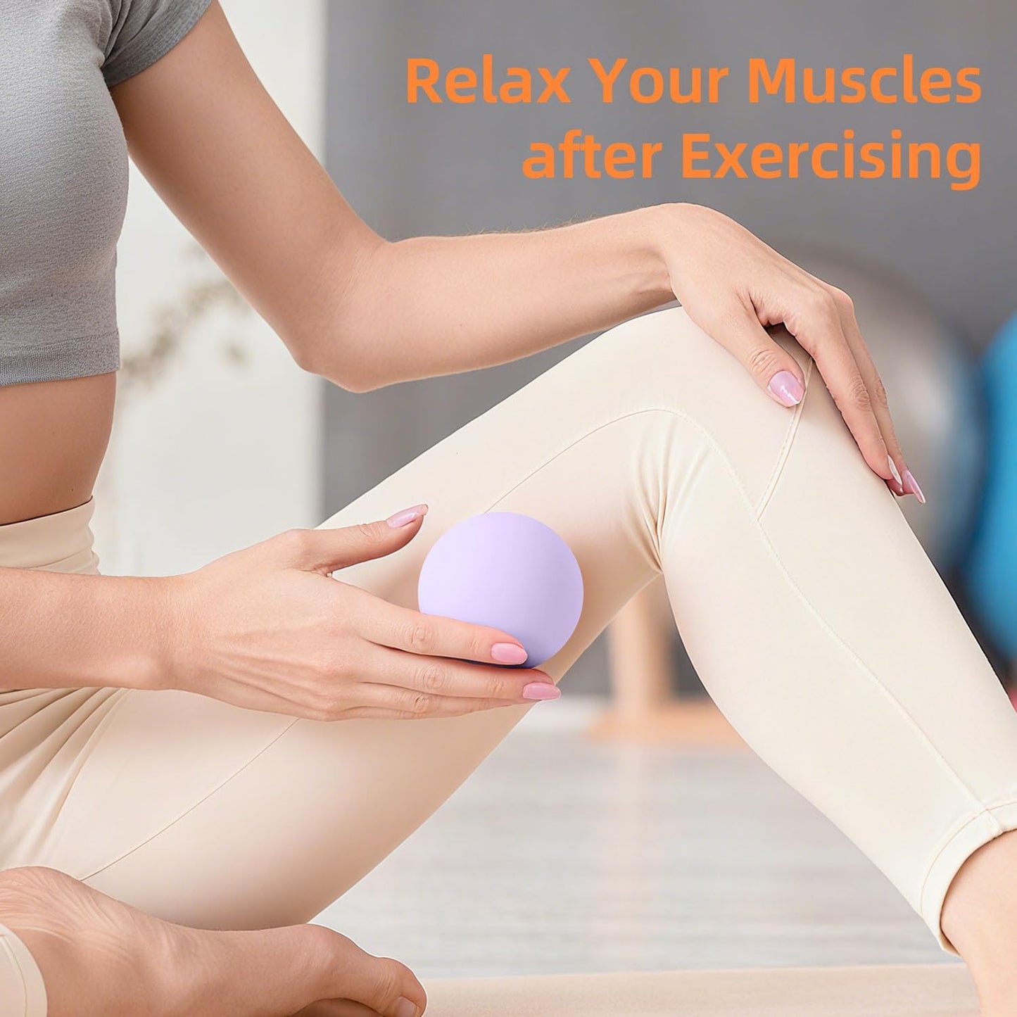 Massage Lacrosse Balls for Myofascial Release, Trigger Point Therapy and Yoga Therapy, Foot Massage Ball to Relieve Plantar Fasciitis Black