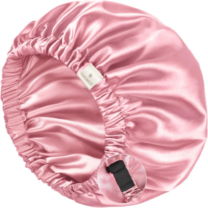 YANIBEST Silk Bonnet Satin Bonnet for Sleeping Women Men, Adjustable Double Layer Hair Bonnet for Curly Braids Reduce Frizz