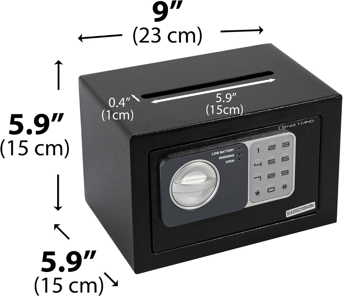 Genie Hand – Time Lock Safe Countdown – B-Class Lock – Anti Bounce Technology