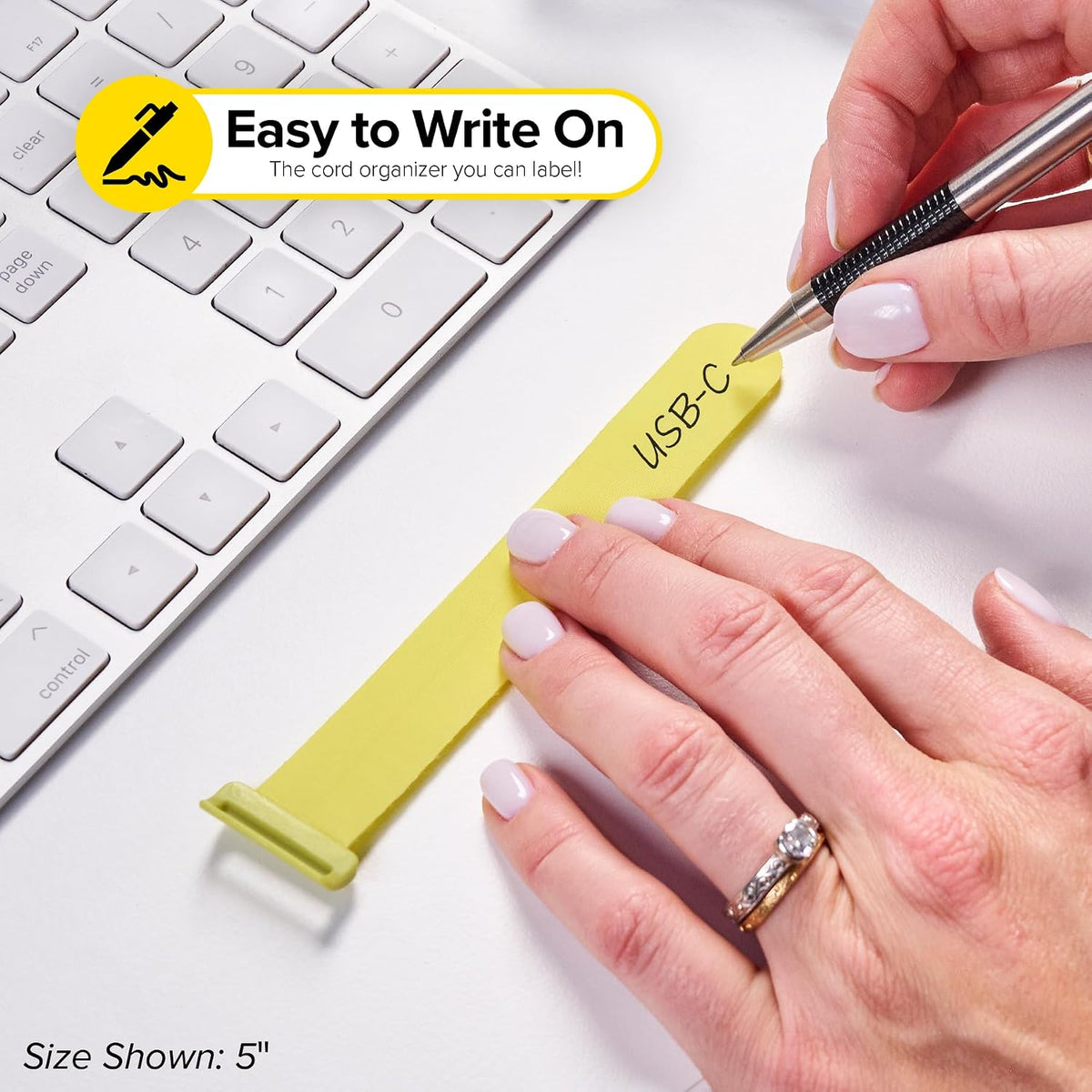 Wrap-It Storage Write On! Cinch Straps - Assorted 12-Pack