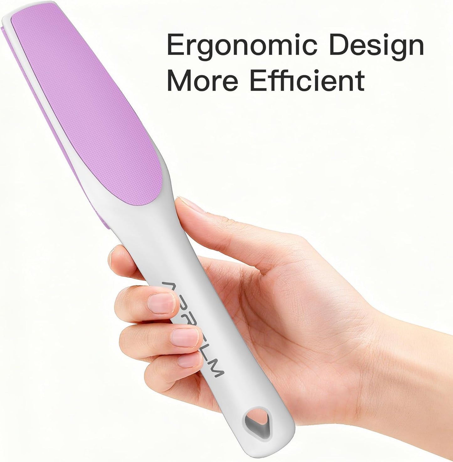 APRELM 3-Sided Nano Glass Foot File, 3-in-1 Coarse/Medium/Fine Foot Callus Remover, Professional Callus Remover for Feet Hard Skin Smooth Polishing (White)