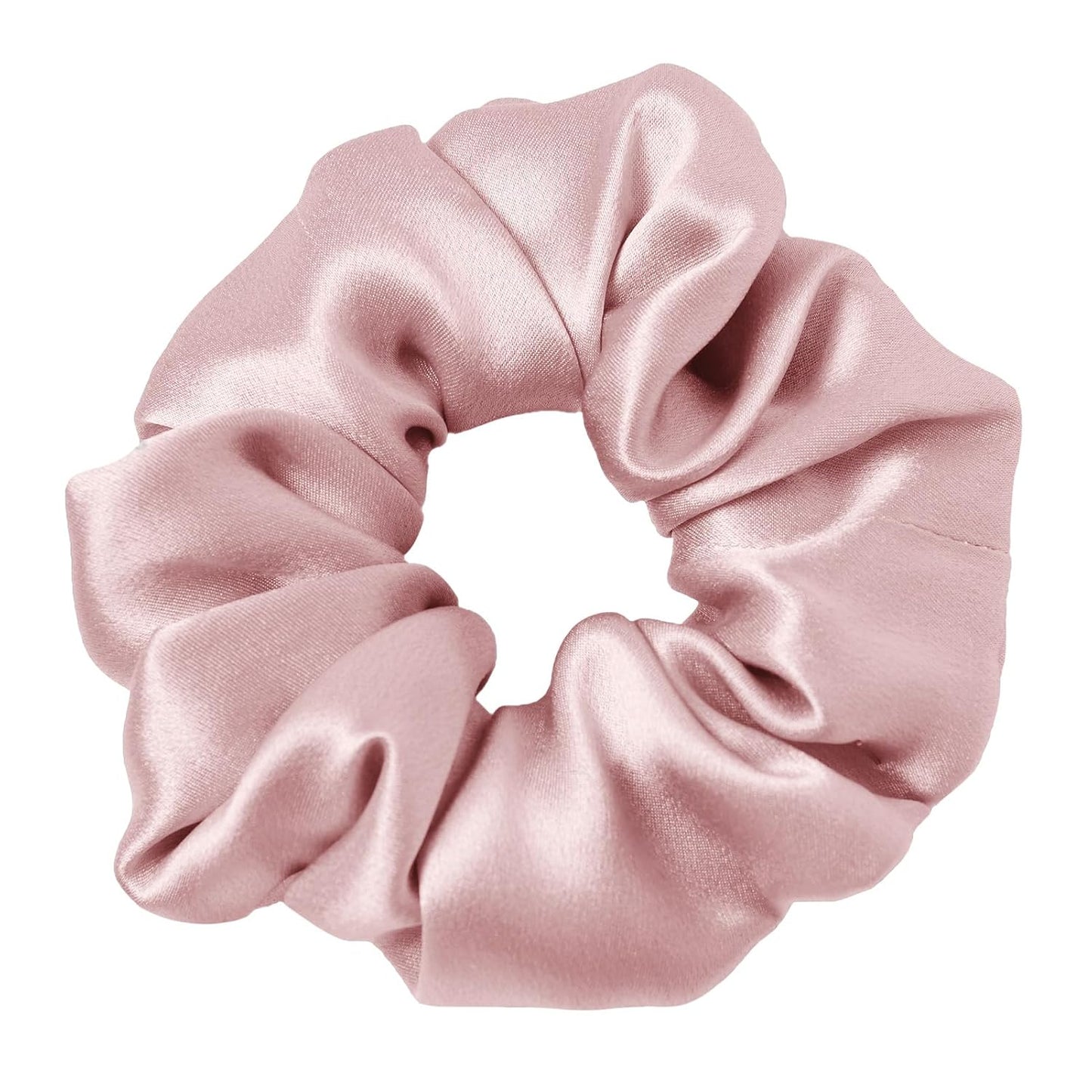 LILYSILK Silk Hair Scrunchies / Ties for Frizz & Breakage Prevention, 100% Mulberry, No Damage, Elastic ponytail Holders, 1Pc, Coffee - Colors B
