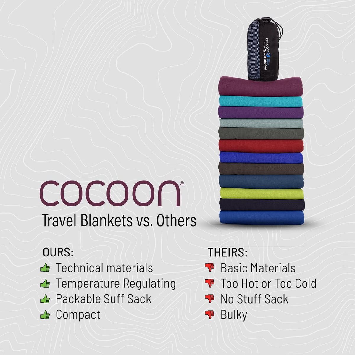 COCOON Coolmax Travel Blanket - Black