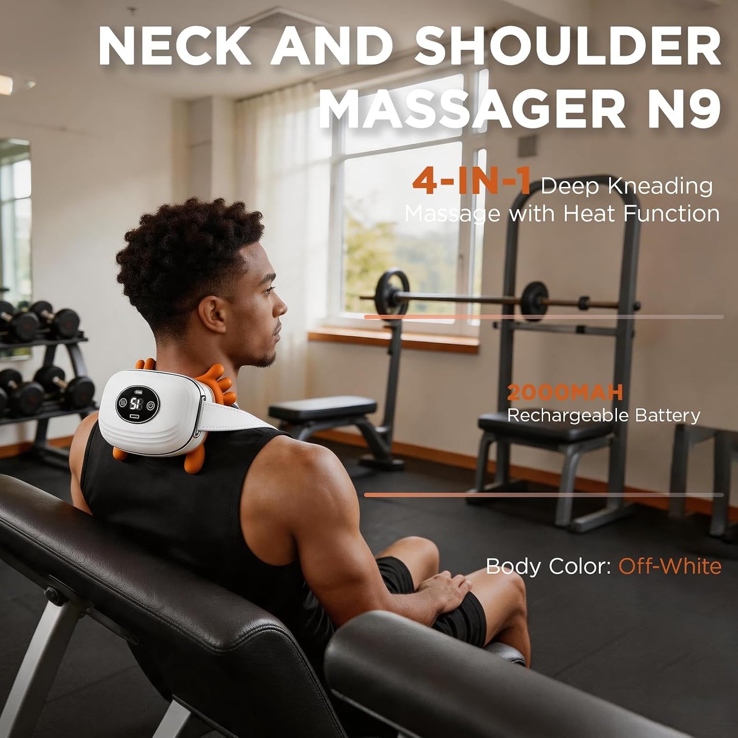 2026 Upgraded Shoulder and Neck Massager with Heat Heated Massager, Neck Massager with Fingers, Shoulder Massager with Hands,2-Level Heated Simulates a Real Palm Massage for Comfort (Green)