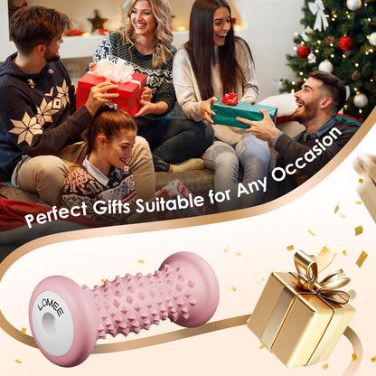 LOMEE Foot Roller Massager for Plantar Fasciitis, Foot Arch and Heel Pain Relief, Deep Tissue Muscle Massage, Feet Ergonomic & Rounded Top Design