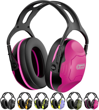 Dr.meter Ear Protection Ear Muffs, Noise Cancelling Headphones for Adults Kids 31dB Earmuffs for Noise Reduction, Hearing Protection for Shooting Gun Range, Mowing, Monster Jam, Sensory, Fireworks