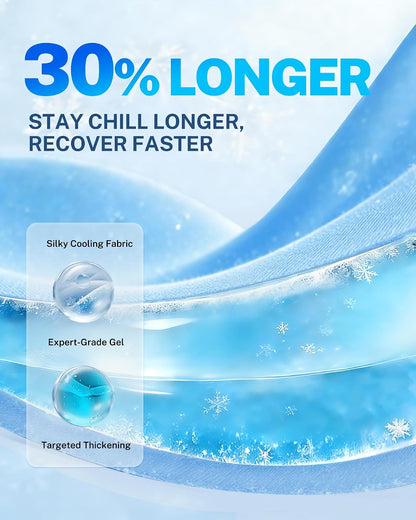 Extended Ankle Ice Pack Wrap for Sprained Ankle & Swelling Relief, 30% Longer Lasting Cold Therapy, Reusable Gel Ice Pack Sleeve for Foot Pain, Plantar Fasciitis, Achilles Tendonitis, Heel Pain, XL