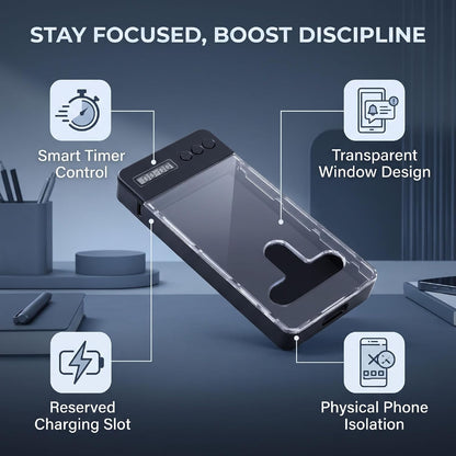 Smartphone Lock Box with Timer (Blue)
