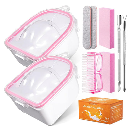 MelodySusie 16Pcs Professional Nail Buffer Kit,Nail Files and Buffers,Nail Buffer Block,Nail Brush, Nail File Buffers Kit for Natural Nails,DIY,Home Use,Salon（100/180 Grit）