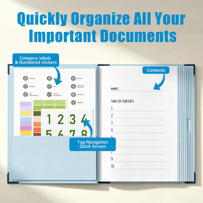 in Case I Die Binder with Labels – Important Document Organizer for Families, End of Life Planner & Estate Planning Folder for Final Wishes, Medical & Home Records (Pink)
