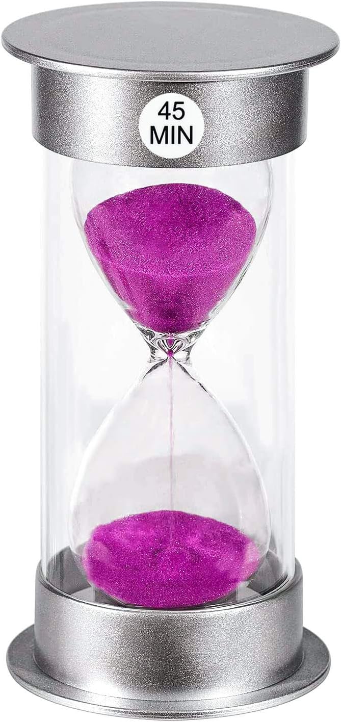 2 Minute Hourglass Sand Timer with Suction Cup,Unbreakable Sucker Sand Clock Timer 2 min,Plastic Mini Sand Watch,Rotatable Reloj De Arena for Kids Toothbrush(Blue)
