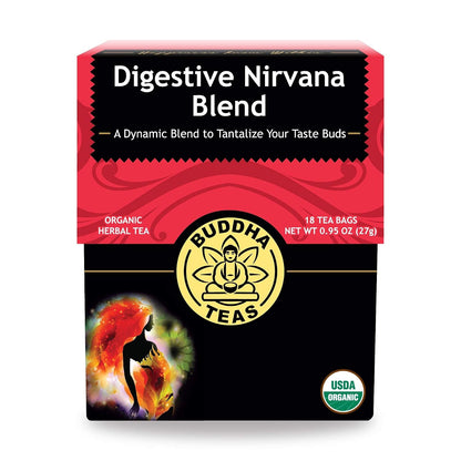 Buddha Teas Organic Digestive Nirvana Blend - Herbal Tea, Caffeine Free