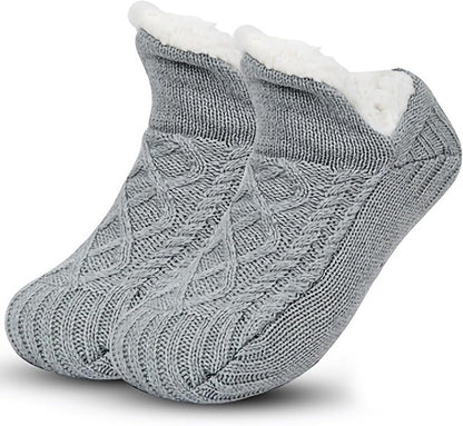 Unisex Fluffy Fuzzy Warm Slipper Socks for Men Women, Thick Fleece Lined Non-Slip Socks Indoor Floor
