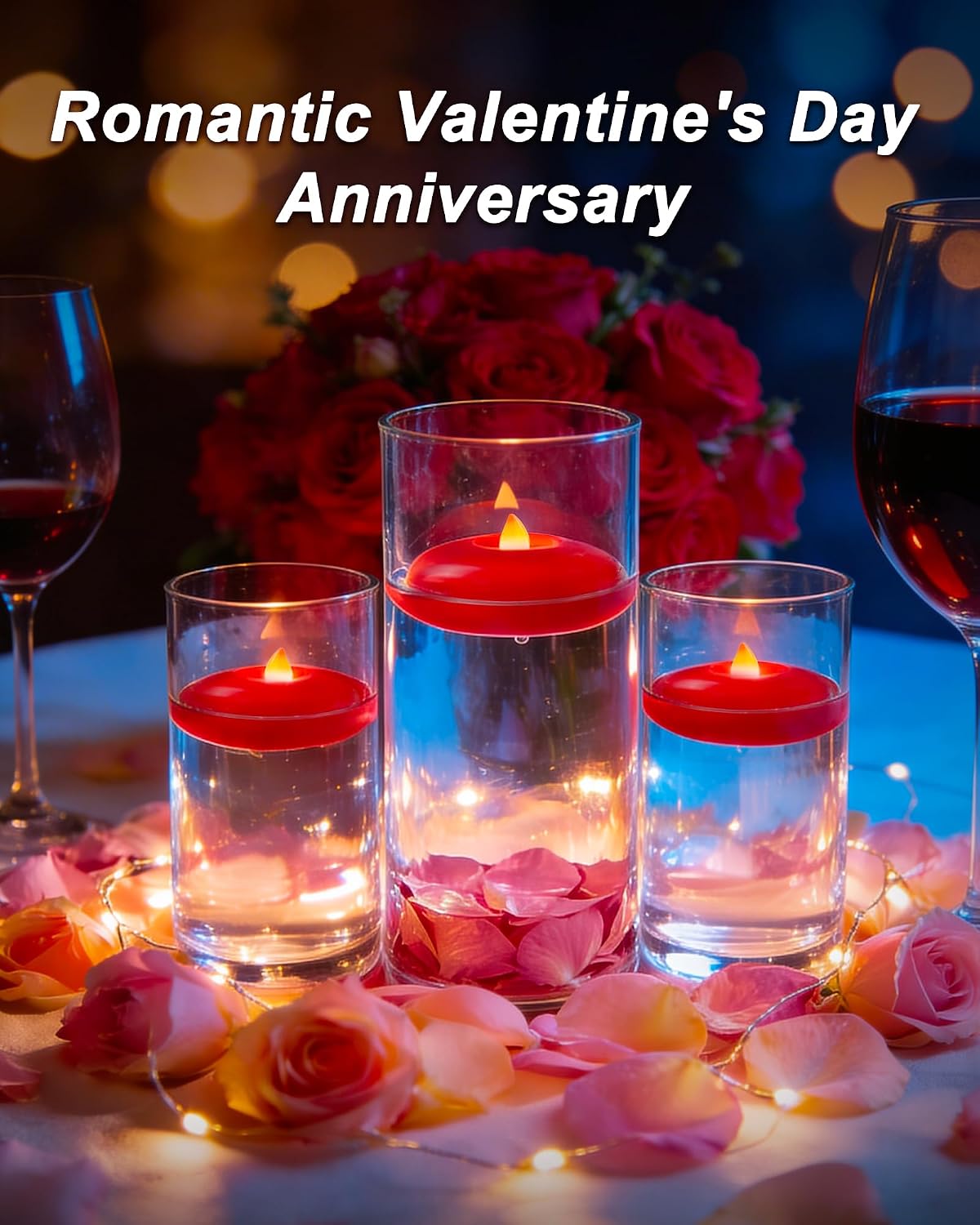 Homemory 24 Pack 3” Flameless Led Floating Candles, 200 Hour White Battery Operate Waterproof Tealights for Cylinder Vases, Centerpieces at Wedding Decor, Party, Pool