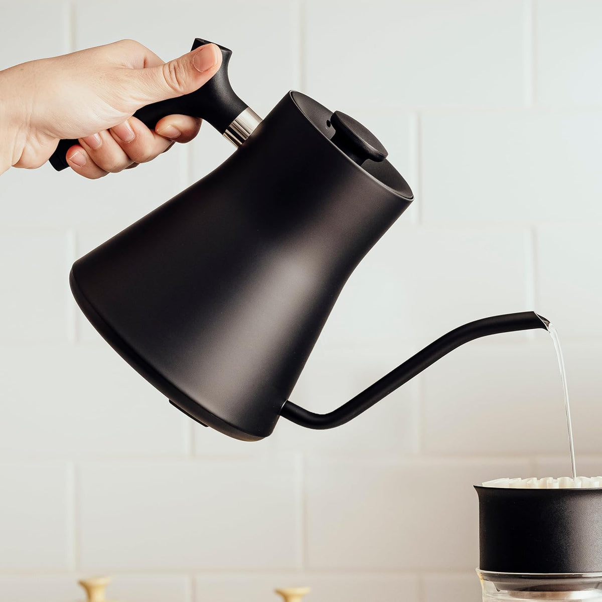 Fellow Stagg EKG Pro Gooseneck Electric Kettle, Brew Timer, 0.9 Liter
