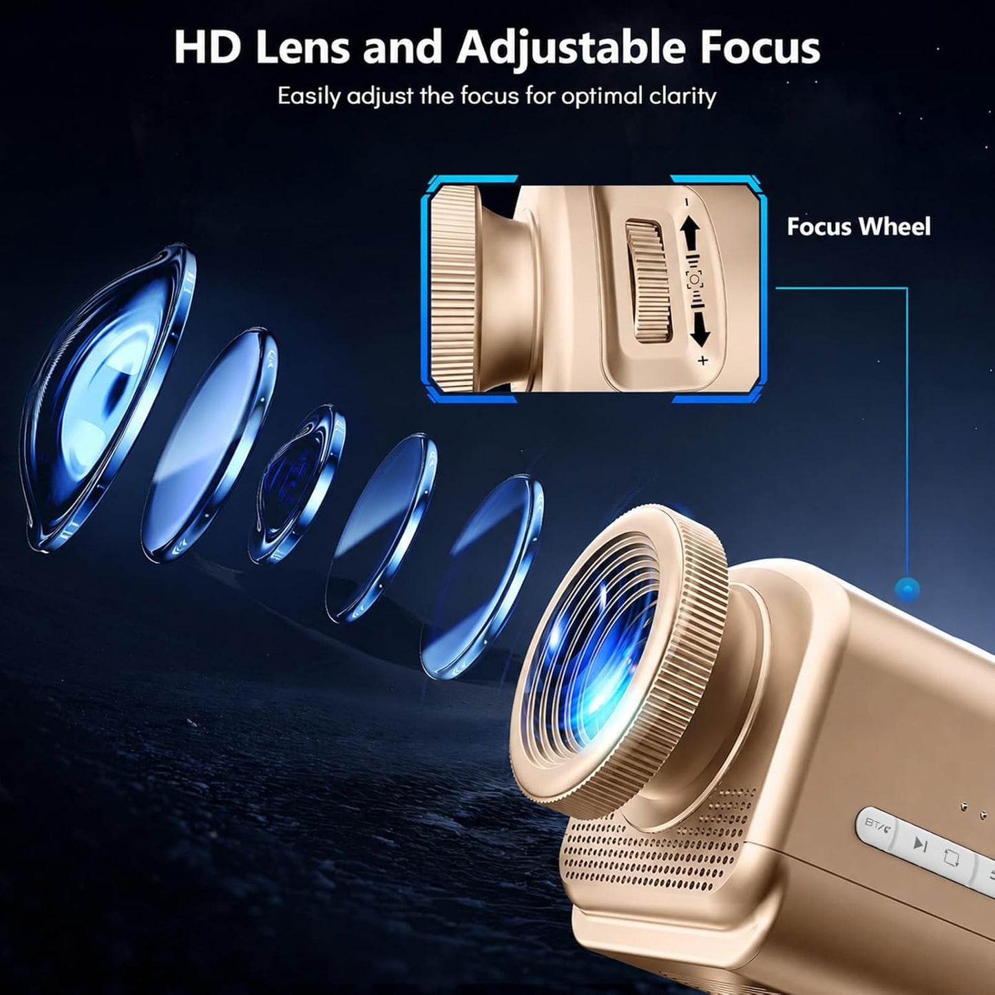 Rossetta 3D Projector with 60 Scenes, Galaxy Star Projector for Room Decor | Bluetooth Speaker, 1H/2H Timer & Remote, Night Light for Bedroom, Party, Christmas & Birthday Gifts for Adults, Girls, Boys